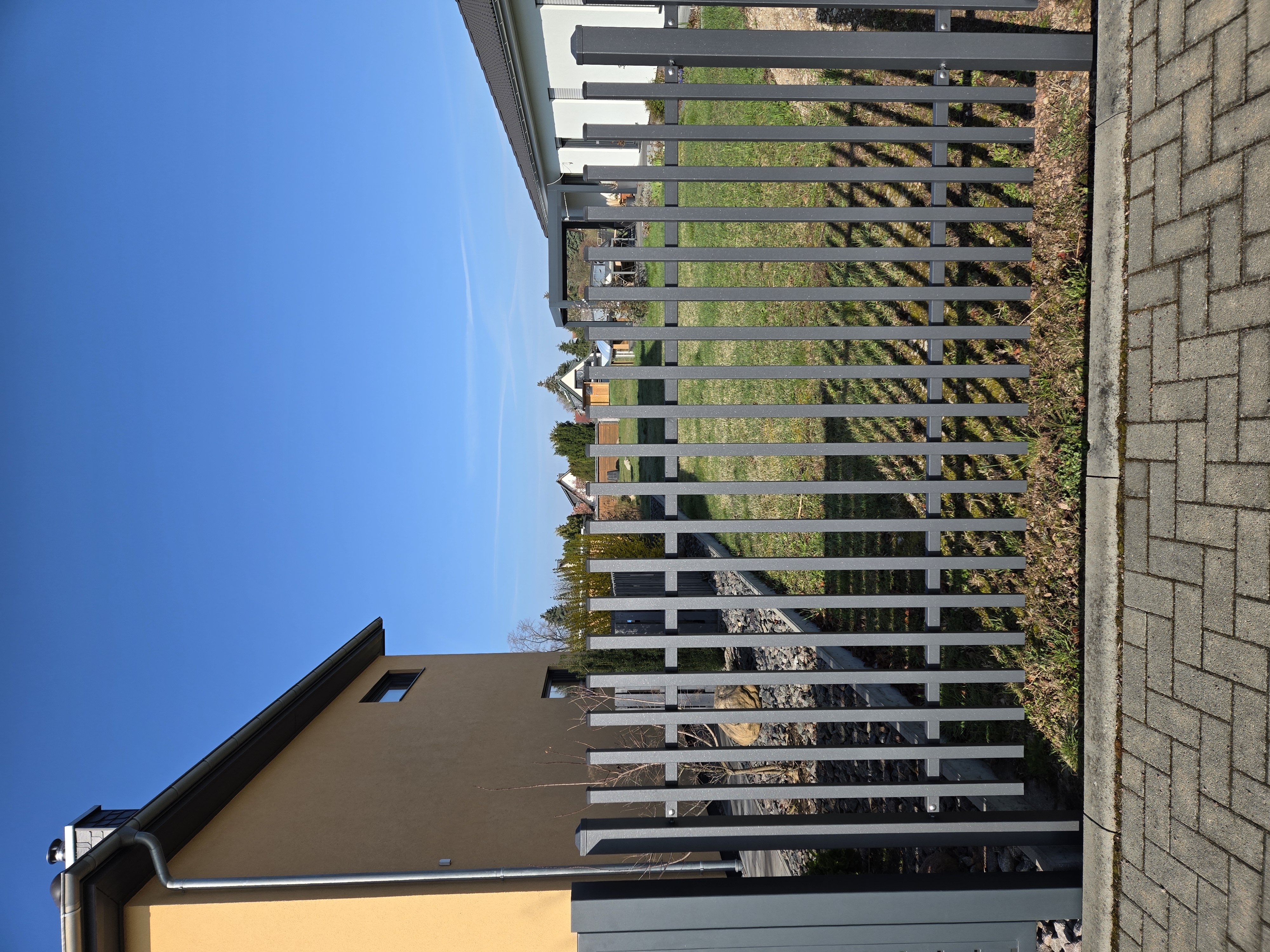 Moderne Zaunanlage 78 – Aluminium & Stahl, Modern – Maßanfertigung nach Maß